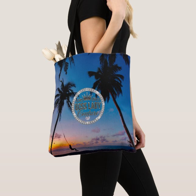 Boss Lady Couture All-Over-Print Tote Bag (Close Up)