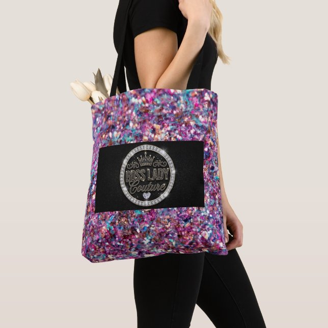 Boss Lady Couture All-Over-Print Tote Bag (Close Up)