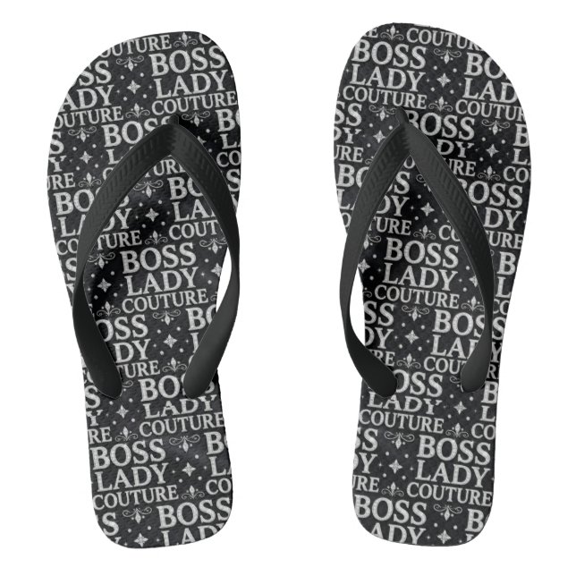 Boss Lady Couture Pair of Flip Flops (Footbed)