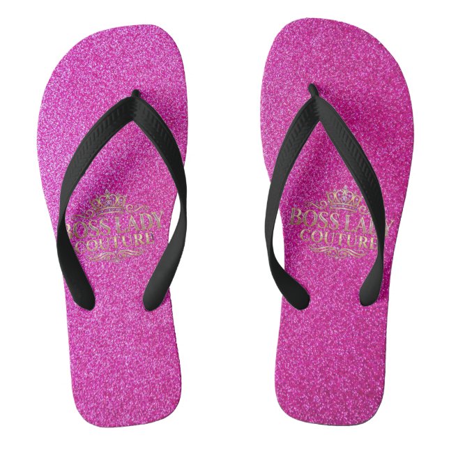 Boss Lady Couture Pair of Flip Flops (Footbed)