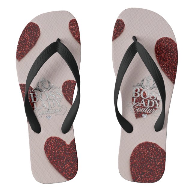 Boss Lady Couture Pair of Flip Flops (Footbed)