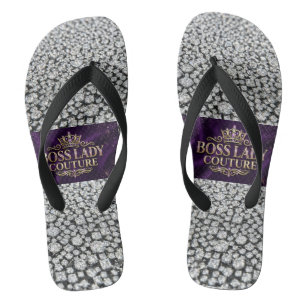 Boss Lady Couture Pair of Flip Flops