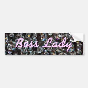 Boss Lady Crystals Bumper Sticker