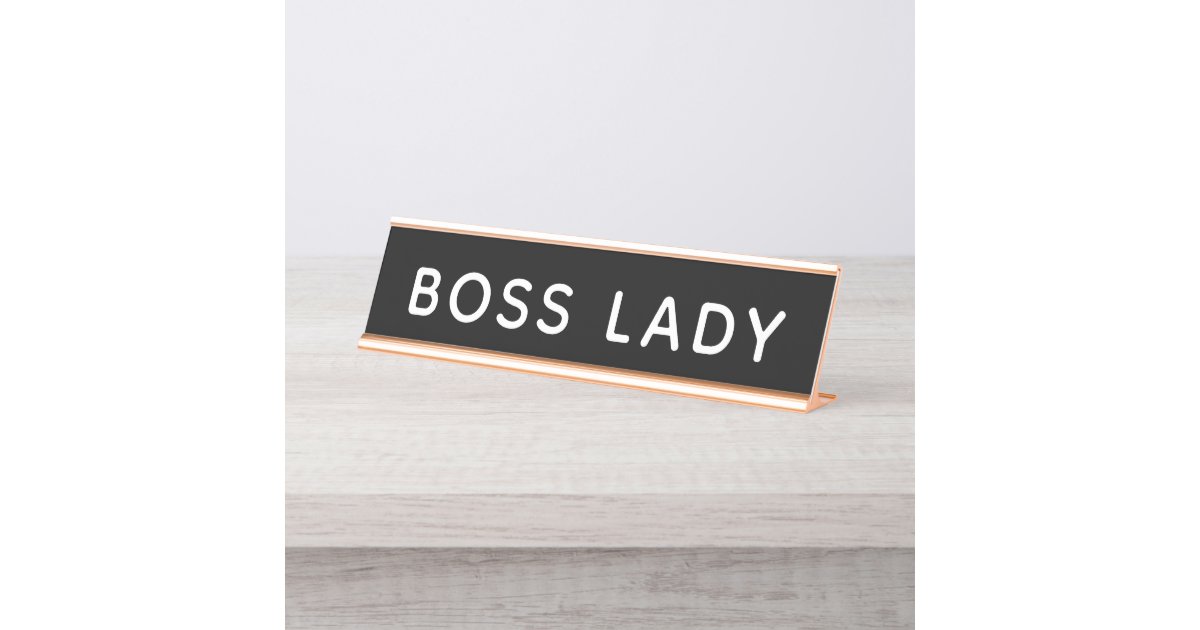 Boss Lady Desk Name Plate Zazzle au Boss Lady Desk Name Plate Zazzle au