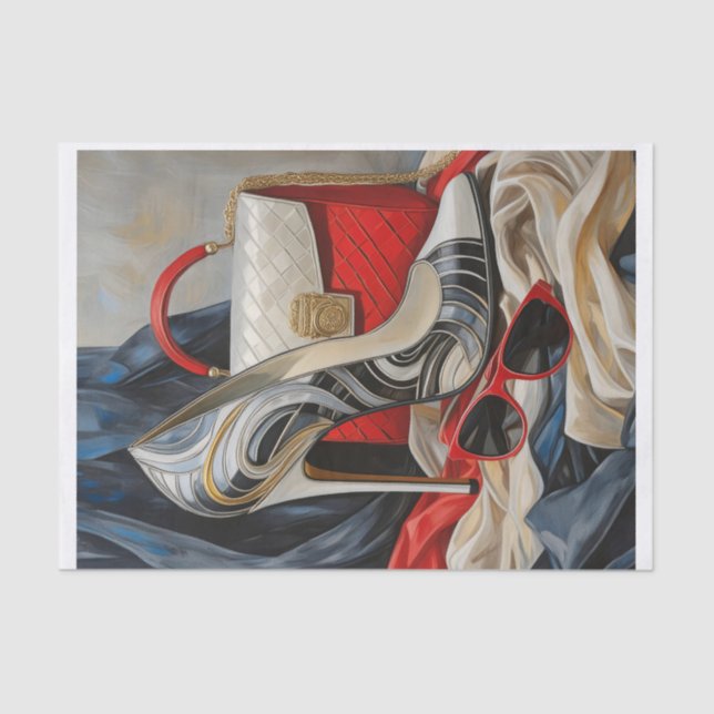 Boss Lady Dressed to Impress, Modern Woman Tissue Paper (Front)