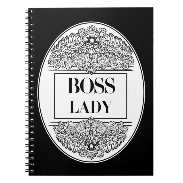 Boss Lady – Elegant Empowerment Notebook (Front)