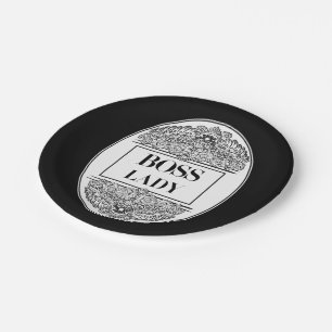 Boss Lady – Elegant Empowerment Paper Plate