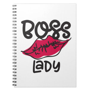 Boss Lady Entrepreneur Motivational Success Goals Notebook