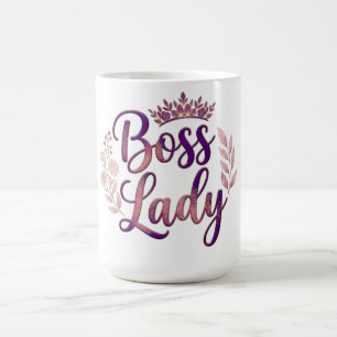 Boss Lady Floral Coffee Mug
