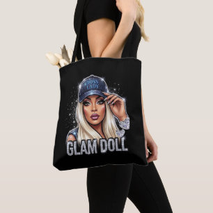 Boss Lady Glam Doll All-Over-Print Tote Bag