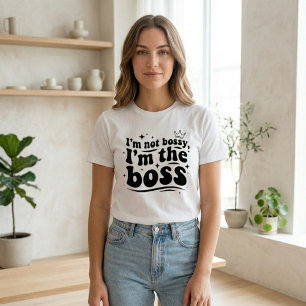 Boss Lady Graphic Tee Funny Sarcastic Quote Shirt
