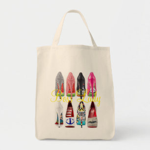 Boss Lady High Heel Shoes Grocery Tote Bag