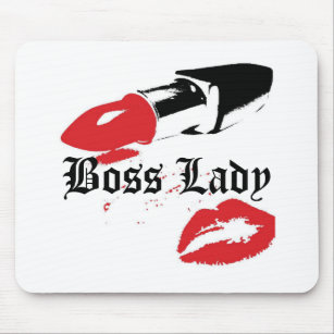 Boss Lady Lipstick and Lips Mousepad