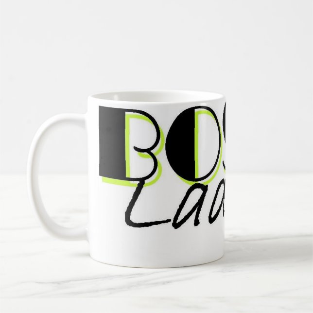 Boss Lady Mug (Lime Green) (Left)