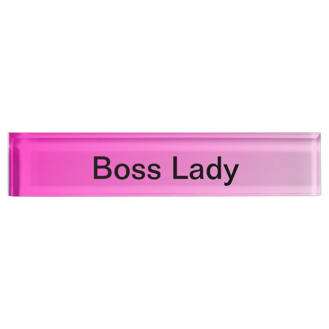 Boss Lady Nameplate (Front)