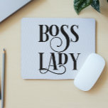 Boss Lady Office Work Humor Mouse Pad<br><div class="desc">This design was created though digital art. It may be personalized in the area provide or customizing by choosing the click to customize further option and changing the name, initials or words. You may also change the text color and style or delete the text for an image only design. Contact...</div>