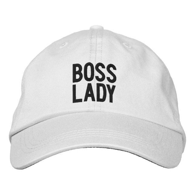 Boss Lady Personalised Adjustable Hat (Front)