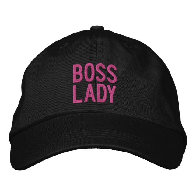 Boss Lady Personalised Adjustable Hat (Front)