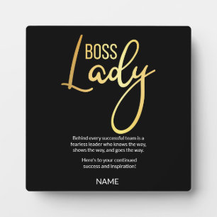 Boss lady  plaque