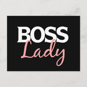 Boss lady postcard