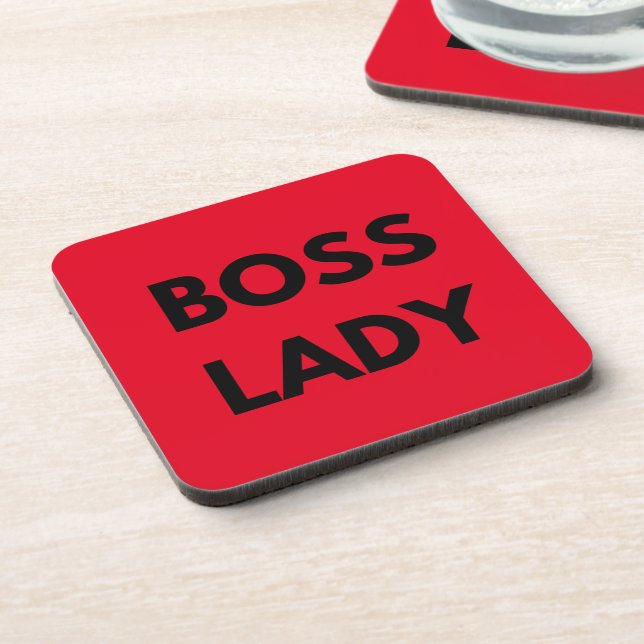 Boss Lady Red  Coaster (Left Side)