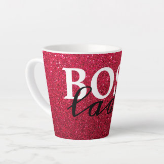 Boss Lady Red Glitter Mug