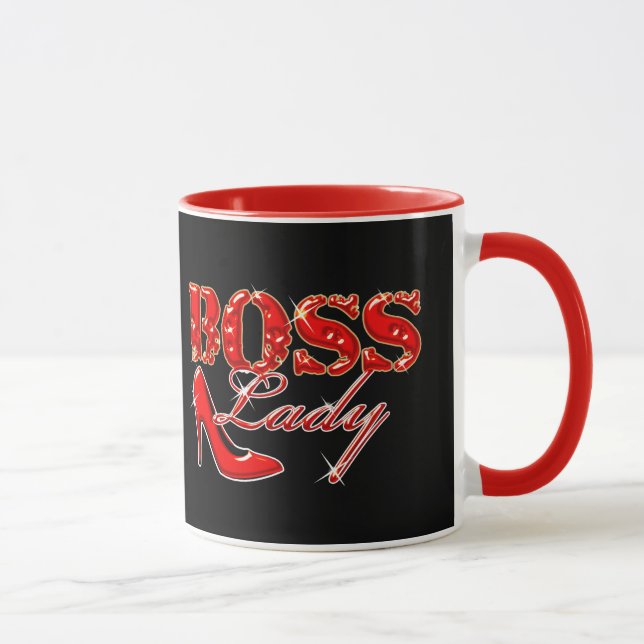 Boss Lady Red High Heel Mug (Right)