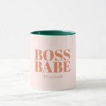 Boss Lady Retro Customised name Coffee Mug<br><div class="desc">Boss Lady Retro Customised name Coffee Mug</div>