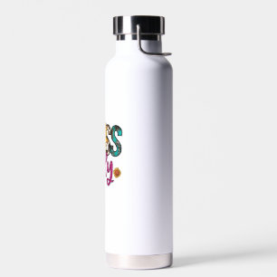 Boss Lady Sunflower Leopard Cow Print Empowering W Water Bottle