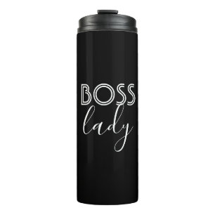 Boss Lady Thermal Tumbler Black & White