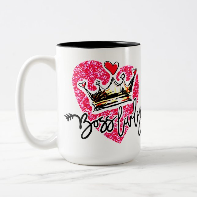 Boss Lady Two-Tone Coffee Mug (Left)