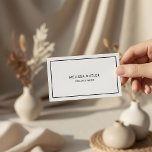 Boss Luxury Minimalist Professional Black White  Business Card<br><div class="desc">In the world of networking, making a memorable first impression is imperative. Our minimalist-style business cards are designed to do just that, encapsulating professionalism and elegance in a sleek, simple design. Tailored for the discerning professional, these cards are a perfect fit for small business owners, consultants, attorneys, hair stylists, and...</div>