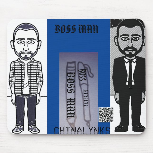 BOSS  MAN  MOUSE  PAD MOUSE PAD (Front)