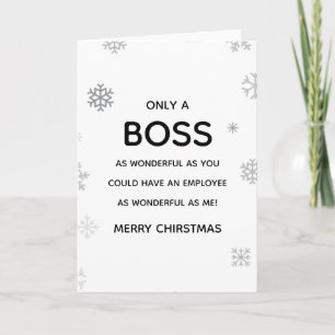 boss/manager Christmas funny Card