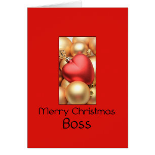 boss Merry Christmas card