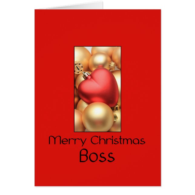 boss Merry Christmas card (Front)