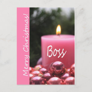 boss Merry Christmas card