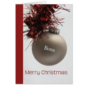 boss Merry Christmas card