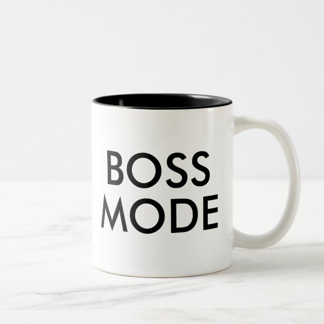 Boss Mode | Funny Humor Slogan Office Mug (Right)
