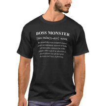 Boss Monster Funny Definition with White Text
