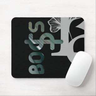 BOSS Mousepad Trend Abstract Art Black White Green