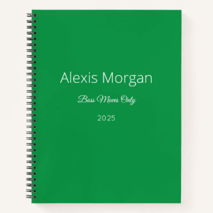 Boss Moves Daily Planner  Notebook