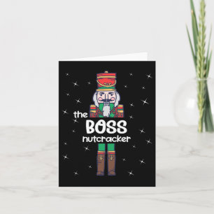 Boss Nutcracker Family Matching Funny Pajama Card