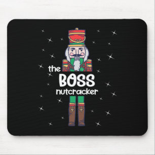Boss Nutcracker Family Matching Funny Pajama Mouse Pad