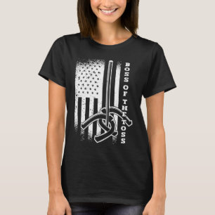 Boss of the Toss Horseshoe Pitching American USA F T-Shirt