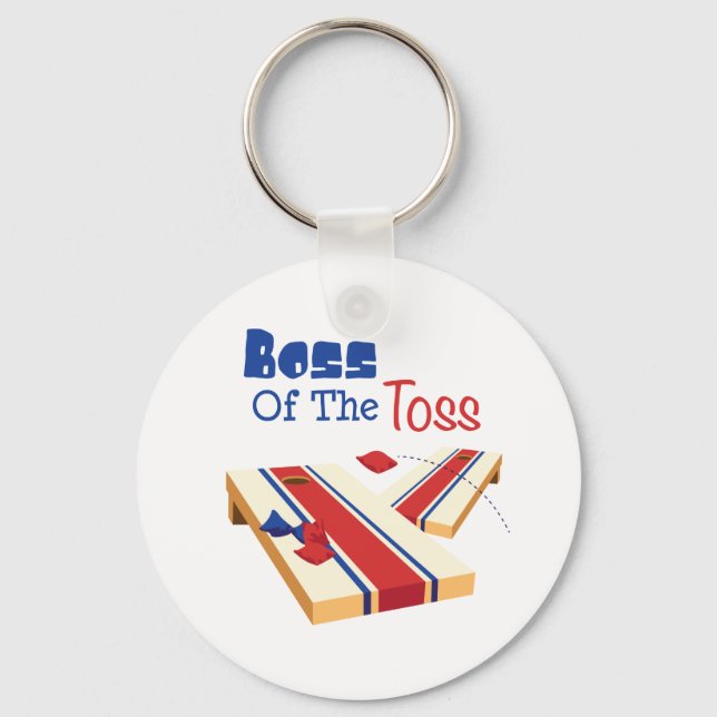 Boss of the Toss Key Ring (Front)