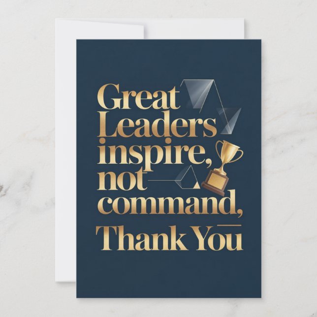 Boss or Mentor Thank You Card (Front)