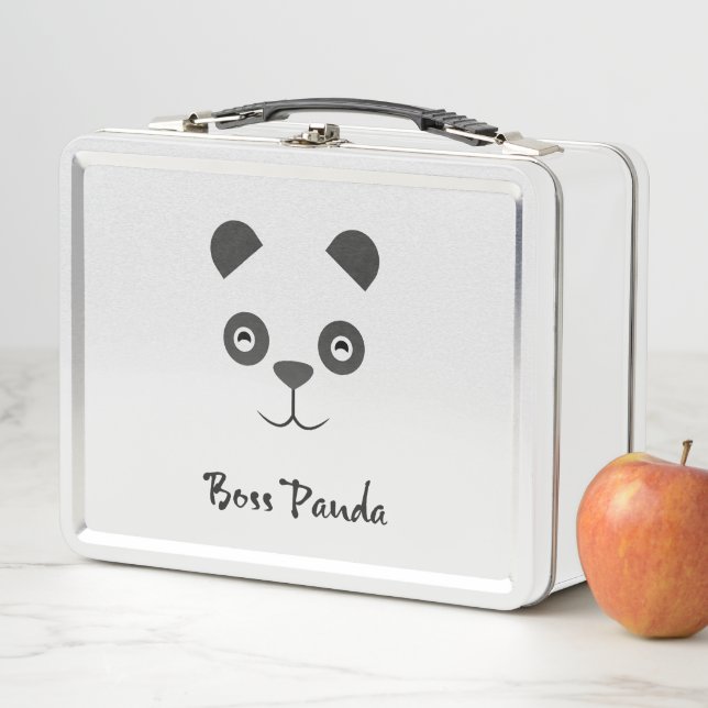 Boss Panda Tin Lunchbox (In Situ)