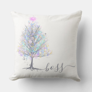 Boss pastel lit tree cushion