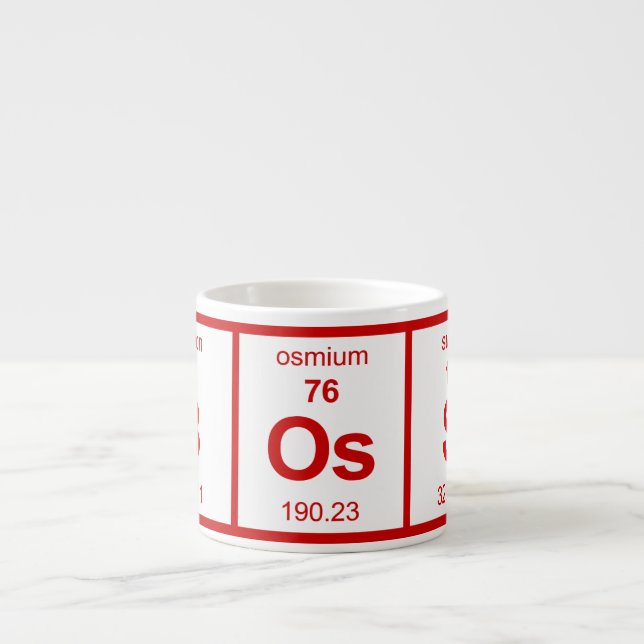 BOsS Periodic Table Espresso Cup (Front)
